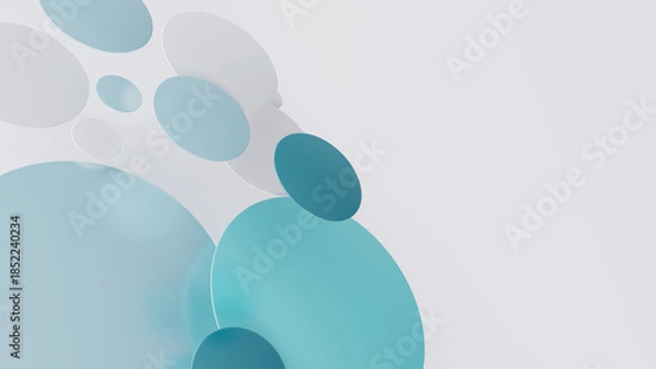 Obraz Simplicity in Different Sized Circles Design