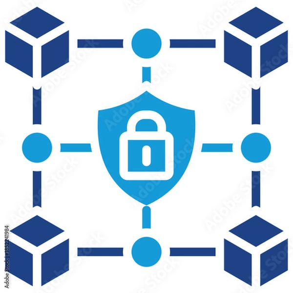Obraz Blockchain Security Icon