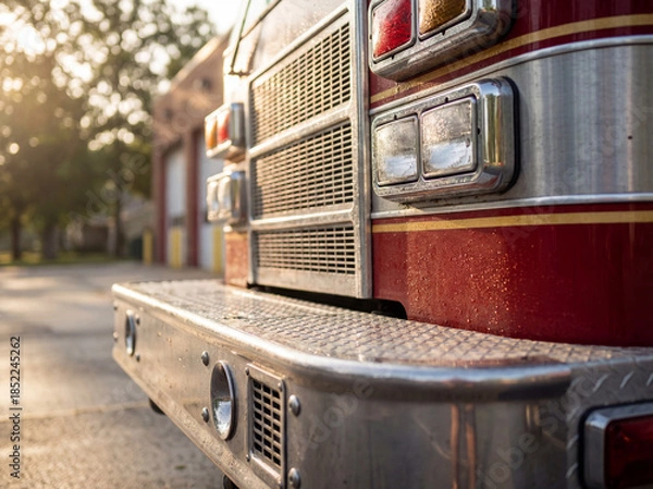 Fototapeta American fire engine