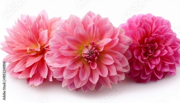 Obraz Pink Dahlia Isolated On White