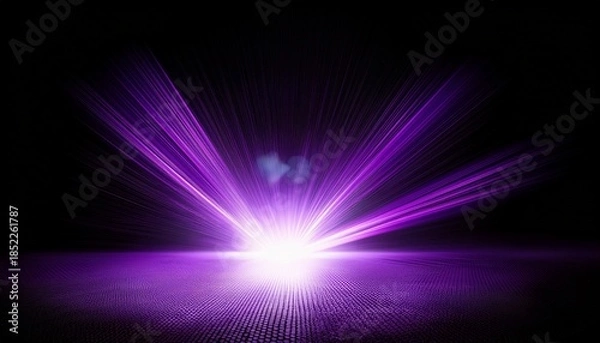 Obraz Purple Light Beam Flare On Transparent Background