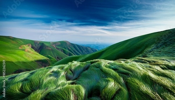 Obraz Green Blue Background