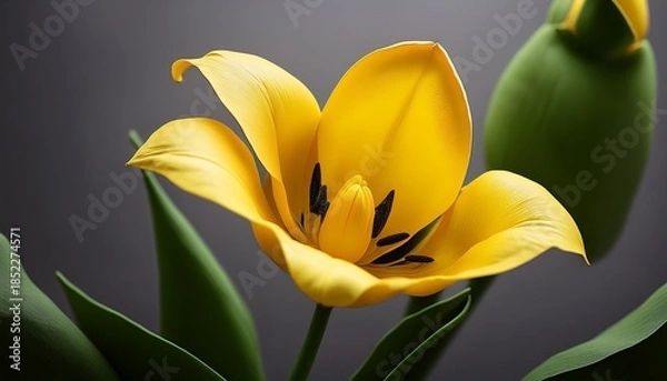 Obraz Elegant Yellow Botanical Tulip