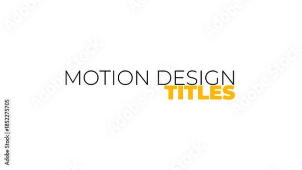 Obraz Kinetic Titles Animation 5