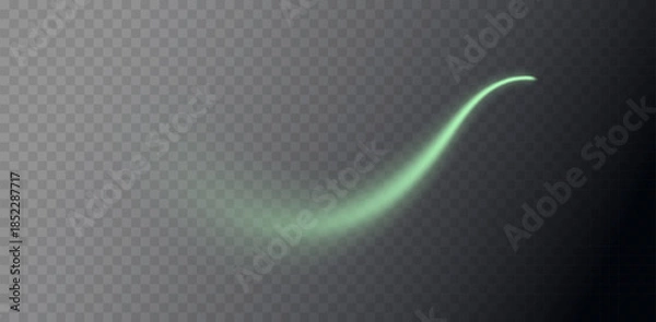 Obraz Green swirl elements