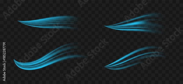 Obraz Ice swirl elements