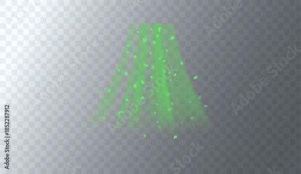 Obraz Green swirl elements