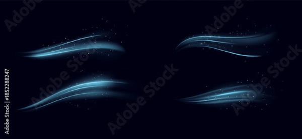 Obraz Ice swirl elements