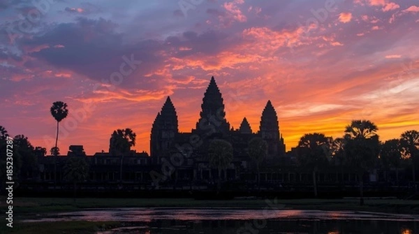 Obraz sunset in bagan