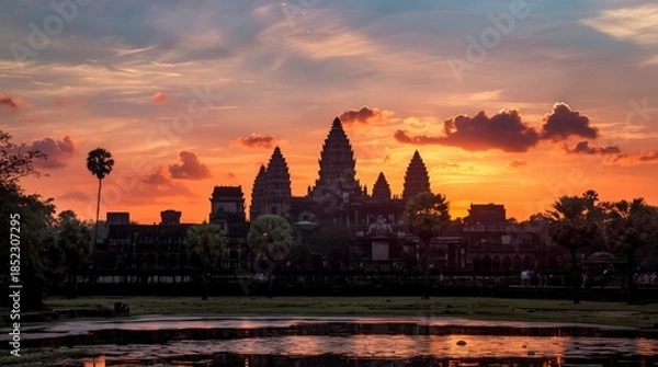 Obraz sunset in bagan