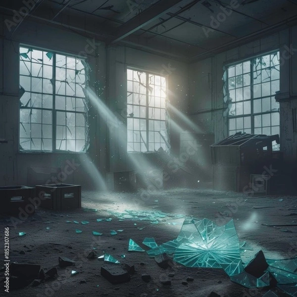 Obraz dark room interior