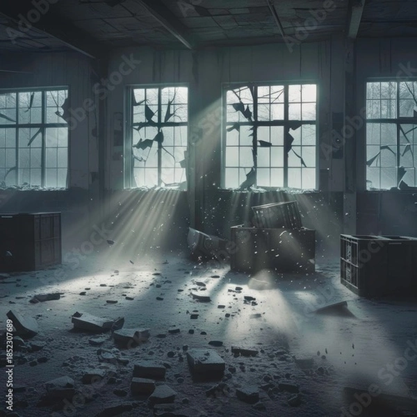 Obraz old abandoned building