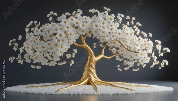 Obraz christmas tree in snow