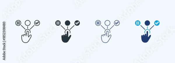 Obraz Choice Multiple Style Icon Collection