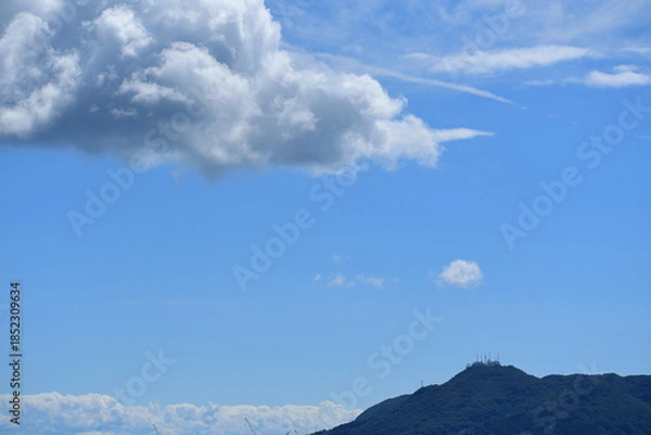 Obraz 函館山と夏の雲