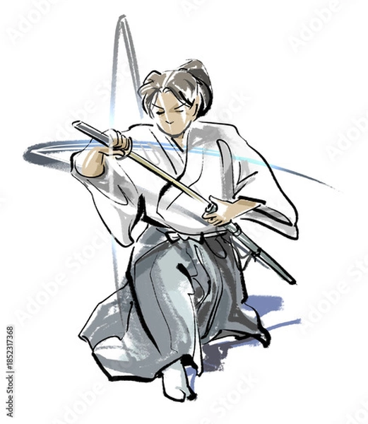 Fototapeta 居合-抜刀の早業