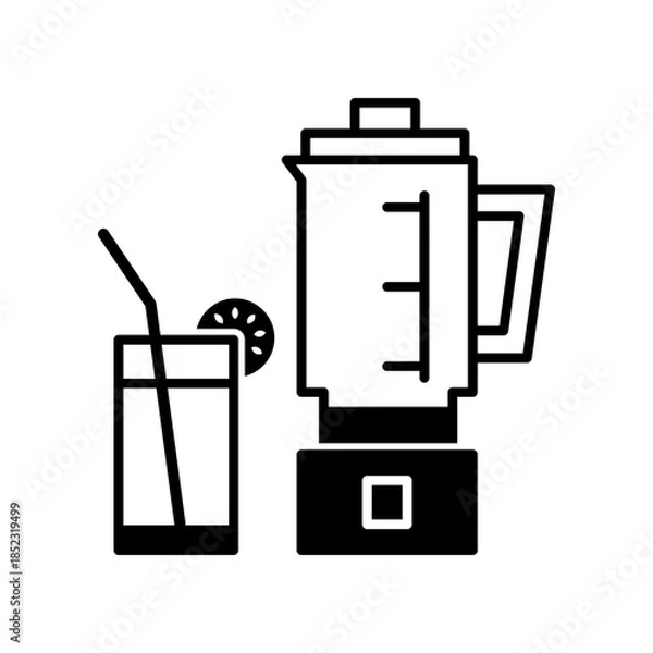 Fototapeta Blender icon design template