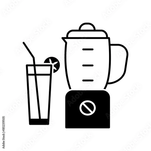 Fototapeta Blender icon design template