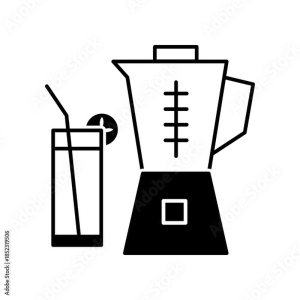 Fototapeta Blender icon design template