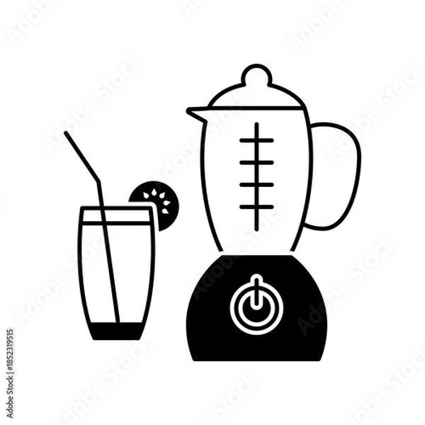 Fototapeta Blender icon design template