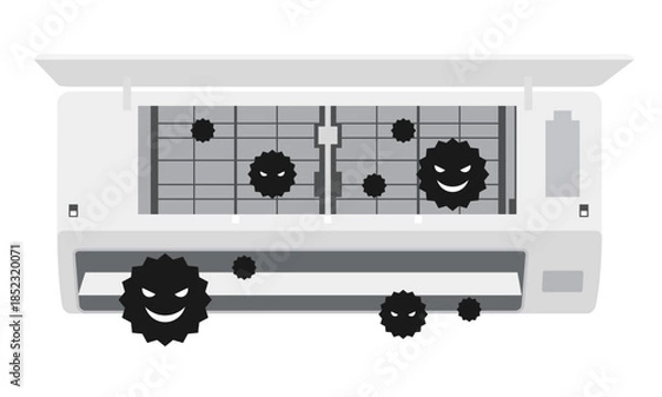 Obraz カビがついたエアコン