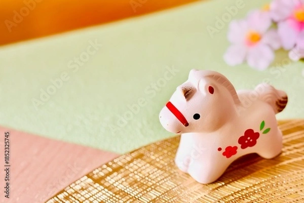 Obraz 午年の年賀状素材