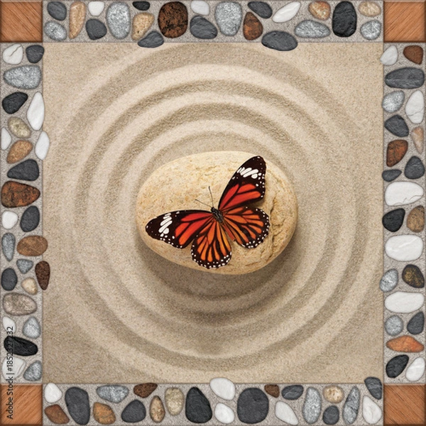 Obraz Natural sand and rock texture background