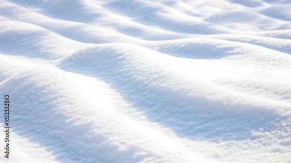 Obraz Snowy landscape close-up