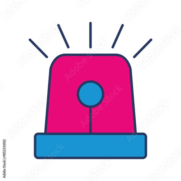 Obraz Flashing siren