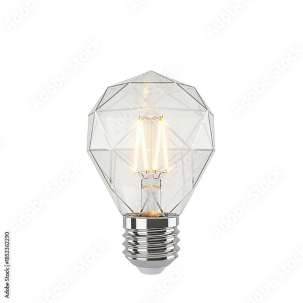 Obraz light bulb isolated on white