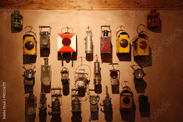 Fototapeta kerosene lamps for miners