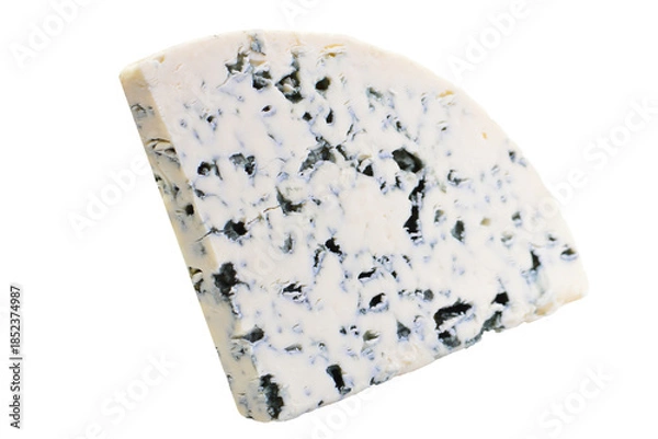 Obraz Blue cheese isolated on white background