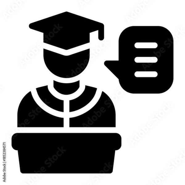 Obraz speech glyph icon