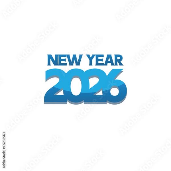 Fototapeta 2026 new year design loogo vector