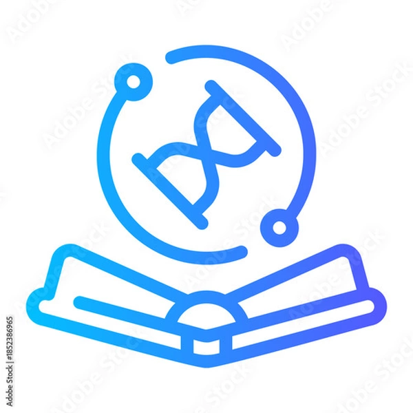Obraz lifelong learning gradient icon