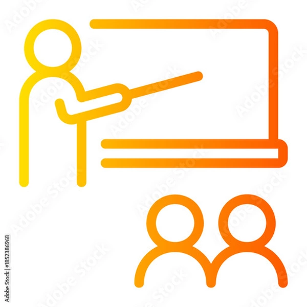 Obraz lecture gradient icon