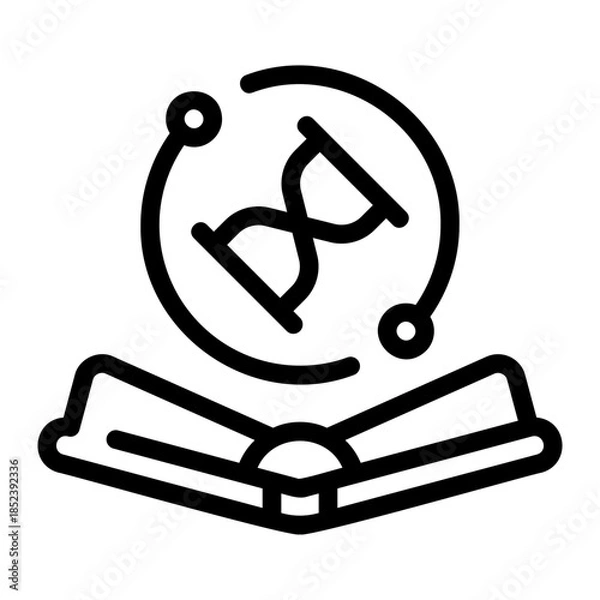 Obraz lifelong learning line icon