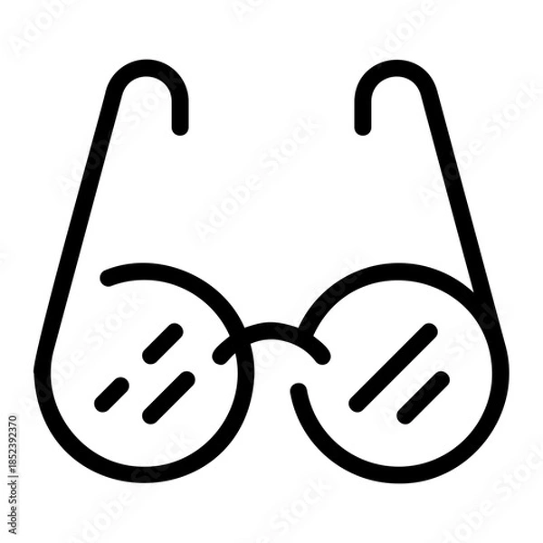 Obraz reading glasses line icon