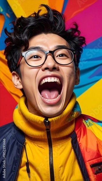 Obraz a screaming man