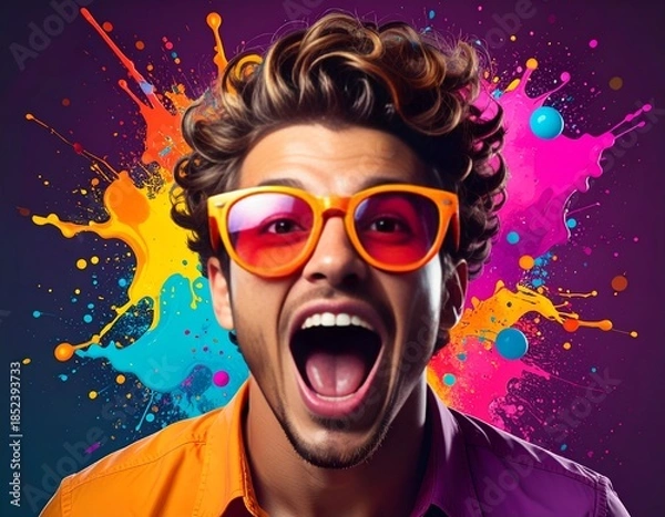 Obraz a screaming man