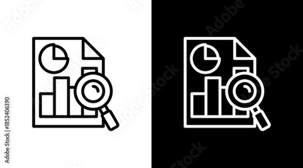 Obraz Data Analytics With Icon Set Design