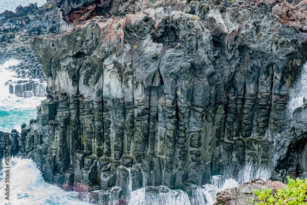 Obraz 한국 제주도 서귀포 주상절리