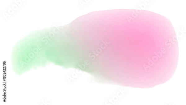 Obraz Abstract Pink Green Gradient Shape On Black Background