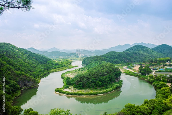 Fototapeta 강원도 영월 한반도지형