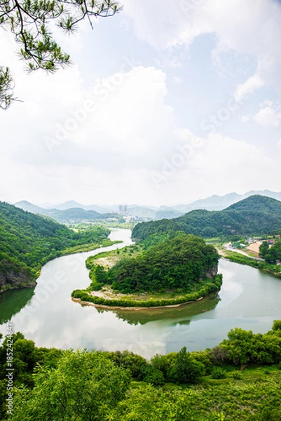 Obraz 강원도 영월 한반도지형