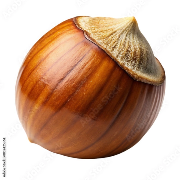 Obraz Hazelnut Shell Isolated on White Background
