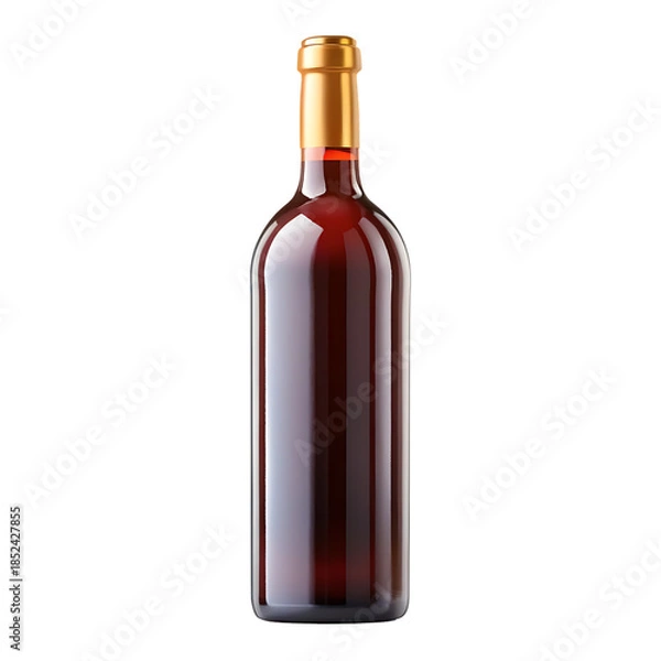 Obraz Wine Bottle Isolated on White Background