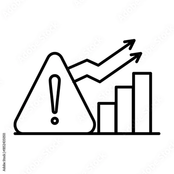 Obraz Warning Growth Trend