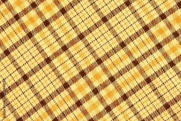 Obraz Multi colored plaid fabric background textured
