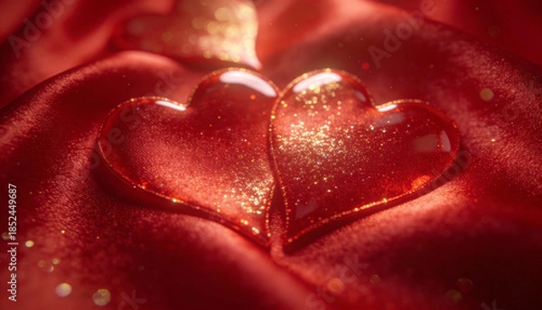 Obraz close up of red rose petals